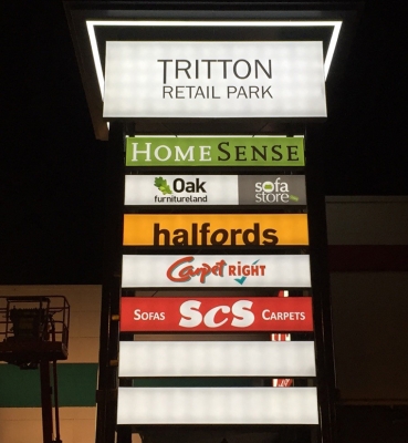 Signage Upgrade, Tritton Road Retail Park, Lincoln