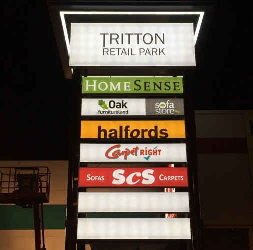 Signage Upgrade, Tritton Road Retail Park, Lincoln