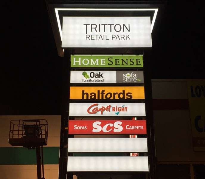 Signage Upgrade, Tritton Road Retail Park, Lincoln