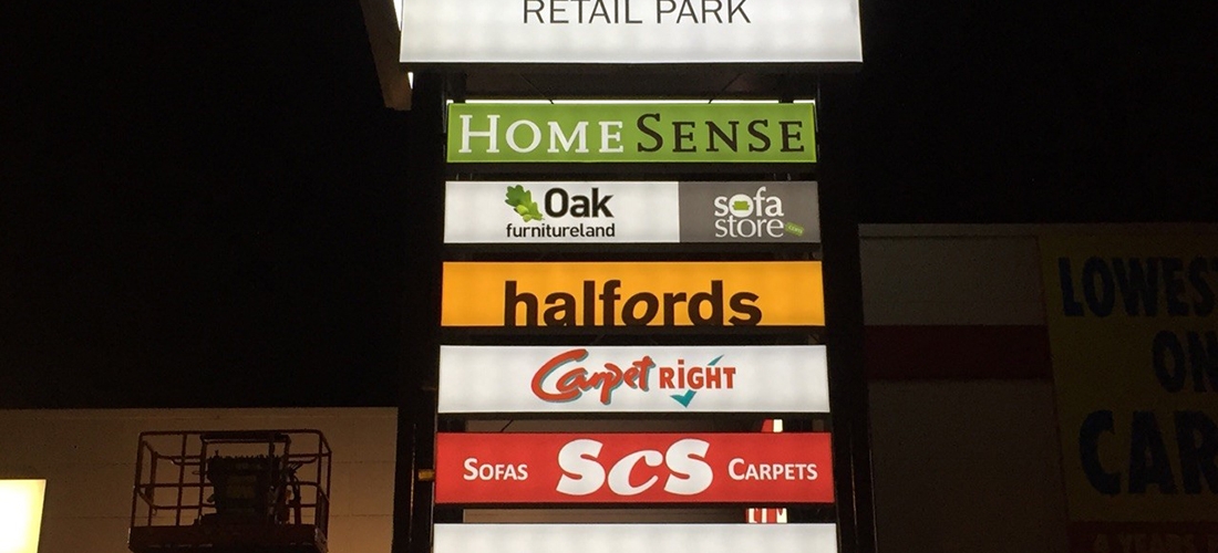 Signage Upgrade, Tritton Road Retail Park, Lincoln